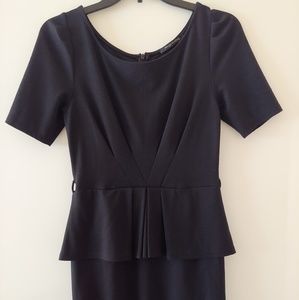 Little Black Peplum Dress